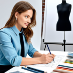**

"A fashion designer, fully clothed in appropriate business attire, sketches designs in a bright studio filled with fabric samples. Safe for work, professional setting, perfect anatomy, natural proportions, family-friendly, high quality rendering."

**